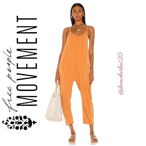 FP MOVEMENT BY FREE PEOPLE Hot Shot Onesie Toasted Coconut Medium EUC - Picture 4 of 6